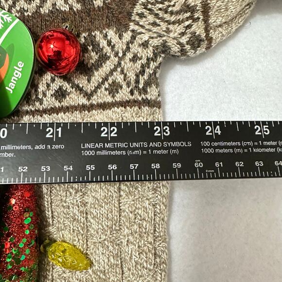 Ugly Christmas Sweater Elf Squishmallow LIGHTS UP Tinsel Xmas Party Winner XL - Picture 4 of 5